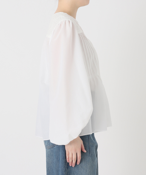 journal standard L'essage（ジャーナルスタンダードレサージュ）の「ボイルレースブラウス（シャツ/ブラウス・レディース・ホワイト/ブラック・FREE）」の19枚目の写真