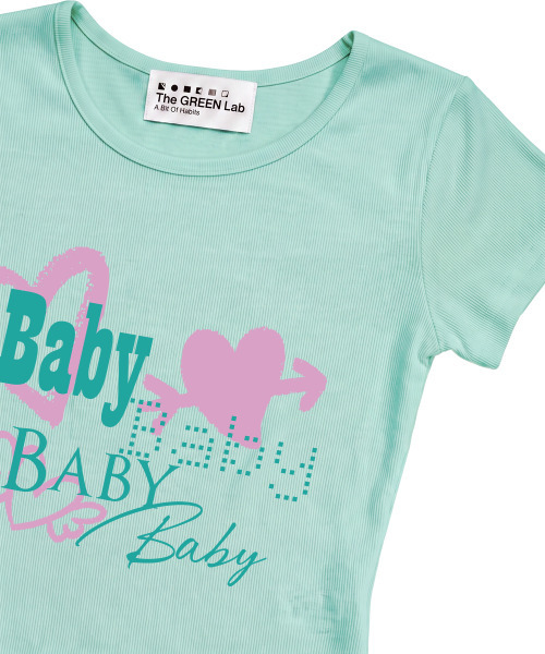 THE GREEN LAB（ザグリーンラボ）の「BABY ボートネックスリム半袖Tシャツ [ミント]（Tシャツ/カットソー・レディース・その他・FREE）」の14枚目の写真