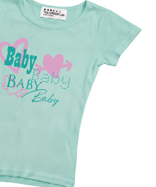 THE GREEN LAB（ザグリーンラボ）の「BABY ボートネックスリム半袖Tシャツ [ミント]（Tシャツ/カットソー・レディース・その他・FREE）」の15枚目の写真