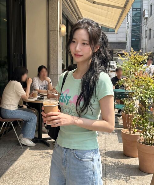 THE GREEN LAB（ザグリーンラボ）の「BABY ボートネックスリム半袖Tシャツ [ミント]（Tシャツ/カットソー・レディース・その他・FREE）」の16枚目の写真