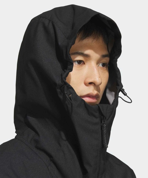 adidas(アディダス)の「シティエスケープ ルーズフィット デニム 2レイヤー ウーブン パーカー ジャケット / アディダス adidas(ブルゾン・メンズ・ブラック・XX-LARGE/3XL/LARGE/MEDIUM/SMALL/X-LARGE)」の5枚目の写真