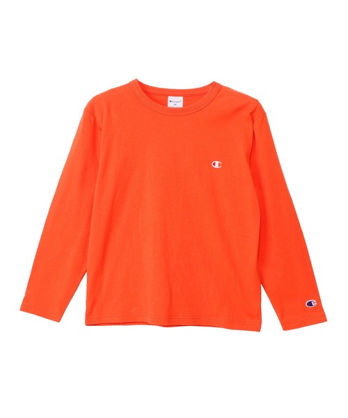 Champion(チャンピオン)の「【Champion/チャンピオン】キッズ ベーシック ロングスリーブTシャツ(ワンピース・キッズ・オフホワイト/グレー/その他30/オートミール/ブラック/オレンジ/ネイビー・130/150/160/100/110/120/140)」の6枚目の写真
