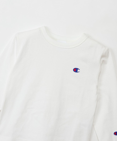 Champion(チャンピオン)の「【Champion/チャンピオン】キッズ ベーシック ロングスリーブTシャツ(ワンピース・キッズ・オフホワイト/グレー/その他30/オートミール/ブラック/オレンジ/ネイビー・130/150/160/100/110/120/140)」の20枚目の写真