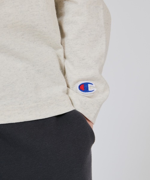 Champion(チャンピオン)の「【Champion/チャンピオン】キッズ ベーシック ロングスリーブTシャツ(ワンピース・キッズ・オフホワイト/グレー/その他30/オートミール/ブラック/オレンジ/ネイビー・130/150/160/100/110/120/140)」の10枚目の写真