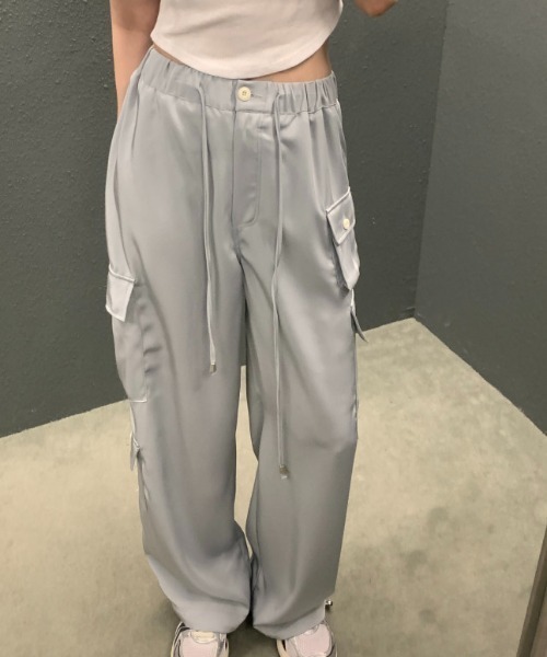 FAVORITO(ファヴォリート)の「ドローコードリングリラックスパンツ(その他パンツ・レディース・ベージュ/グレー/ピンク・F)」の6枚目の写真