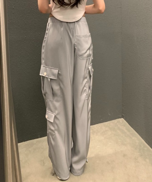 FAVORITO(ファヴォリート)の「ドローコードリングリラックスパンツ(その他パンツ・レディース・ベージュ/グレー/ピンク・F)」の8枚目の写真