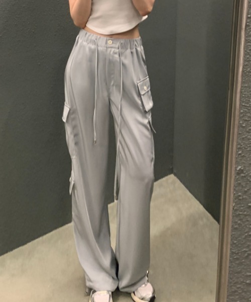FAVORITO(ファヴォリート)の「ドローコードリングリラックスパンツ(その他パンツ・レディース・ベージュ/グレー/ピンク・F)」の7枚目の写真