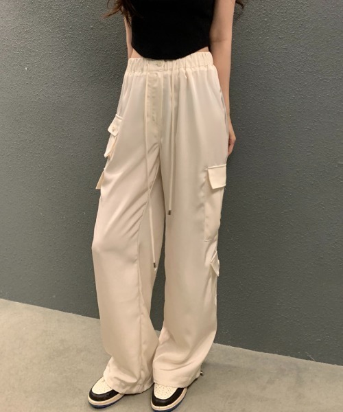 FAVORITO(ファヴォリート)の「ドローコードリングリラックスパンツ(その他パンツ・レディース・ベージュ/グレー/ピンク・F)」の15枚目の写真