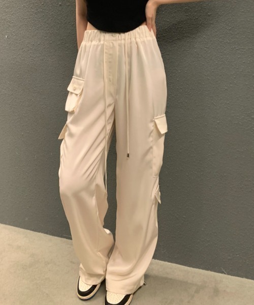 FAVORITO(ファヴォリート)の「ドローコードリングリラックスパンツ(その他パンツ・レディース・ベージュ/グレー/ピンク・F)」の16枚目の写真