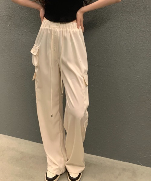 FAVORITO(ファヴォリート)の「ドローコードリングリラックスパンツ(その他パンツ・レディース・ベージュ/グレー/ピンク・F)」の12枚目の写真