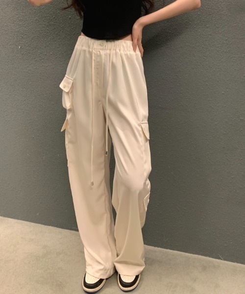 FAVORITO(ファヴォリート)の「ドローコードリングリラックスパンツ(その他パンツ・レディース・ベージュ/グレー/ピンク・F)」の14枚目の写真