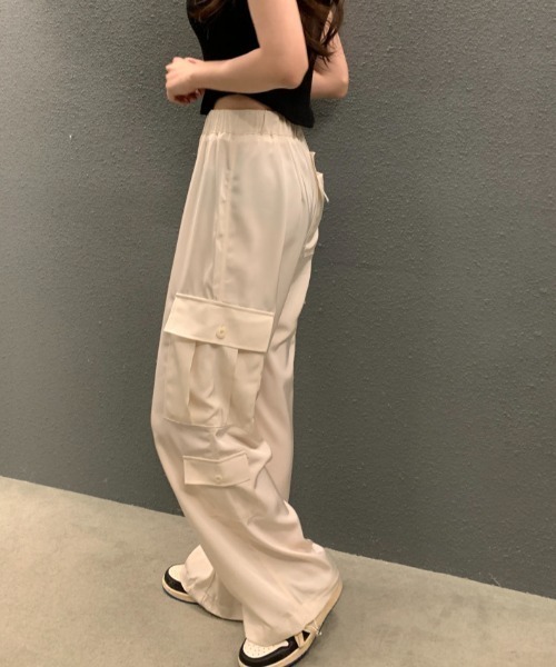 FAVORITO(ファヴォリート)の「ドローコードリングリラックスパンツ(その他パンツ・レディース・ベージュ/グレー/ピンク・F)」の19枚目の写真