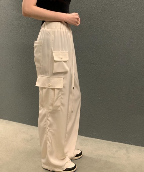 FAVORITO(ファヴォリート)の「ドローコードリングリラックスパンツ(その他パンツ・レディース・ベージュ/グレー/ピンク・F)」の18枚目の写真