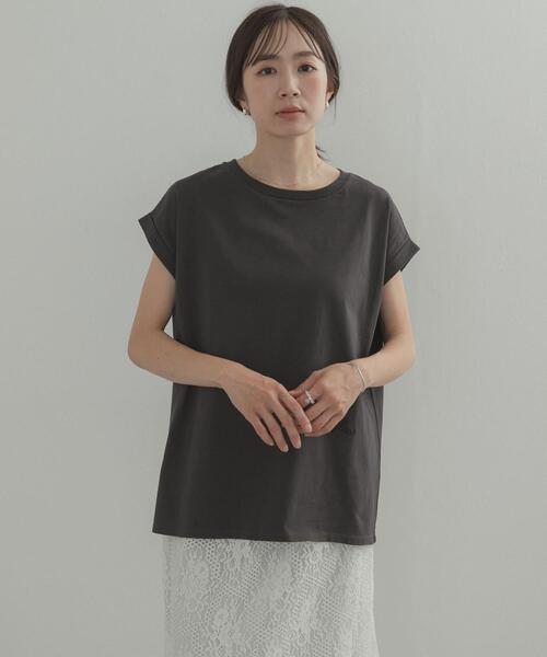 URBAN RESEARCH DOORS(アーバンリサーチドアーズ)の「刺繍ロゴTシャツ(Tシャツ/カットソー・レディース・チャコールグレー/オフホワイト・FREE)」の15枚目の写真