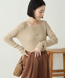 Aunely（オーネリー）の「【Aunely】美デコルテ2WAYネックニットプルオーバー<YOSOOIシリーズ>（Tシャツ/カットソー）」