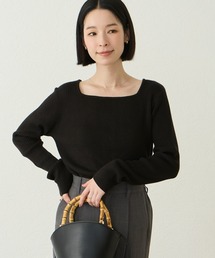 Aunely（オーネリー）の「【Aunely】美デコルテ2WAYネックニットプルオーバー<YOSOOIシリーズ>（Tシャツ/カットソー）」