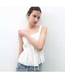 STRIPE COTTON CAMISOLE BLOUSE (BL-4417)
