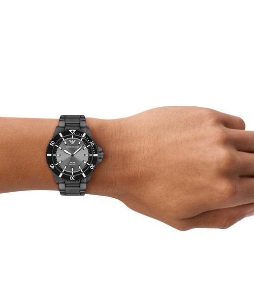 EMPORIO ARMANI（エンポリオアルマーニ）の「エンポリオ・アルマーニ 腕時計 メンズ アナログ ステンレス AR11831（アナログ腕時計・メンズ・ブラック・FREE）」の2枚目の写真