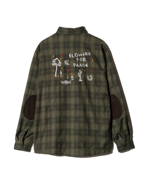 glamb(グラム)の「Mixture Check Shirt / ミクスチャーチェックシャツ(シャツ/ブラウス・メンズ・グリーン/ブラウン・M/L/S)」の4枚目の写真