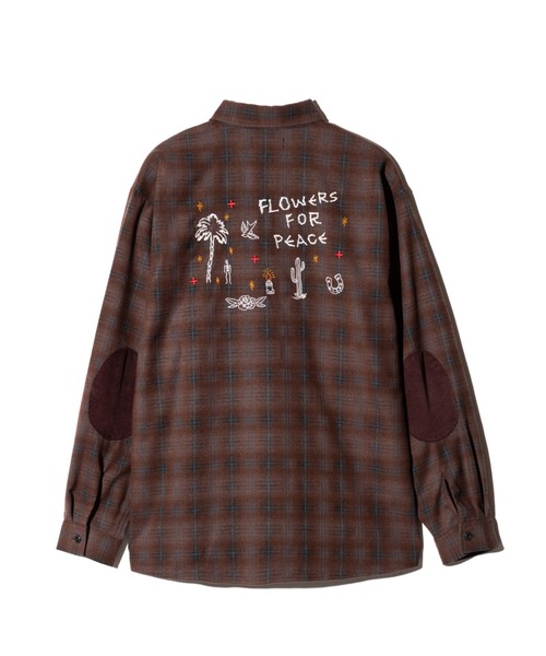 glamb(グラム)の「Mixture Check Shirt / ミクスチャーチェックシャツ(シャツ/ブラウス・メンズ・グリーン/ブラウン・M/L/S)」の6枚目の写真