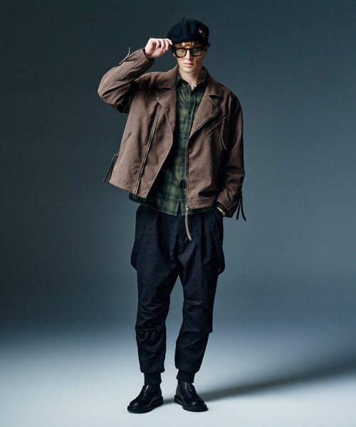 glamb(グラム)の「Mixture Check Shirt / ミクスチャーチェックシャツ(シャツ/ブラウス・メンズ・グリーン/ブラウン・M/L/S)」の15枚目の写真