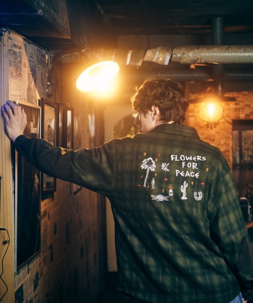glamb(グラム)の「Mixture Check Shirt / ミクスチャーチェックシャツ(シャツ/ブラウス・メンズ・グリーン/ブラウン・M/L/S)」の16枚目の写真