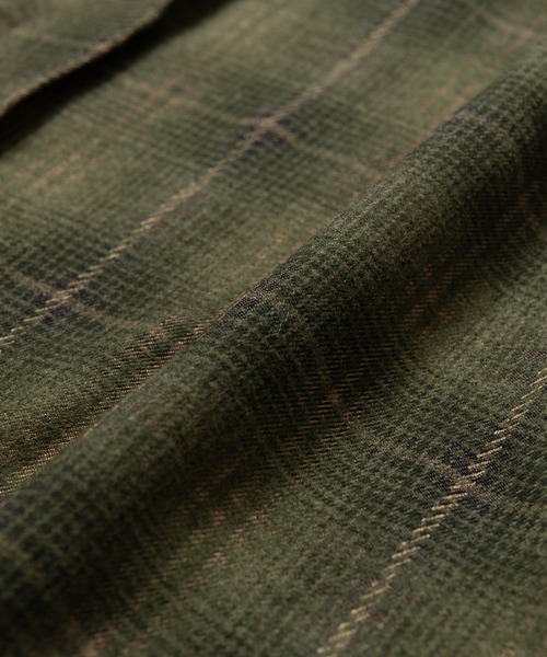 glamb(グラム)の「Mixture Check Shirt / ミクスチャーチェックシャツ(シャツ/ブラウス・メンズ・グリーン/ブラウン・M/L/S)」の20枚目の写真