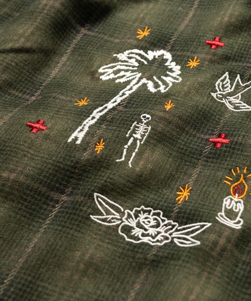 glamb(グラム)の「Mixture Check Shirt / ミクスチャーチェックシャツ(シャツ/ブラウス・メンズ・グリーン/ブラウン・M/L/S)」の19枚目の写真