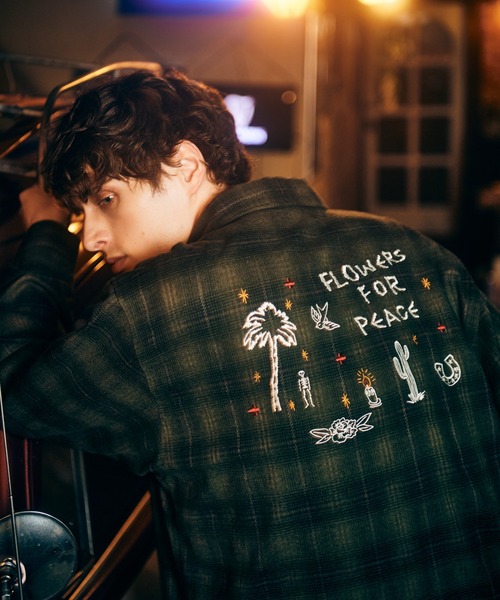 glamb(グラム)の「Mixture Check Shirt / ミクスチャーチェックシャツ(シャツ/ブラウス・メンズ・グリーン/ブラウン・M/L/S)」の22枚目の写真