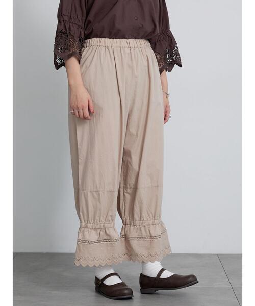 裾スカラップレースペチパンツ（その他パンツ）｜Samansa Mos2