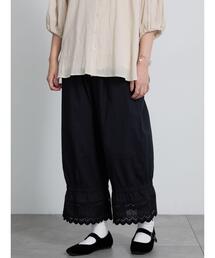 Samansa Mos2 | 裾スカラップレースペチパンツ(その他パンツ)