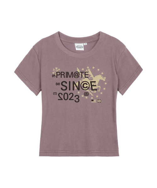 PRIMATE(プライメイト)の「ARCHIVE レディース スリムフィット 半袖Tシャツ 6 COLORS(Tシャツ/カットソー・レディース・カーキ/クリーム/ホワイト/チャコール/ブラック/ラベンダー・LARGE/SMALL/MEDIUM)」の6枚目の写真