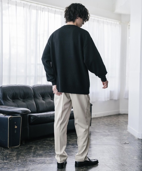 Rocky Monroe(ロッキーモンロー)の「TRストレッチ センタープレスワンタックテーパードイージーパンツ(スラックス・メンズ・チャコール/ブラック/オフホワイト/ブラウン・XL/M/L)」の8枚目の写真