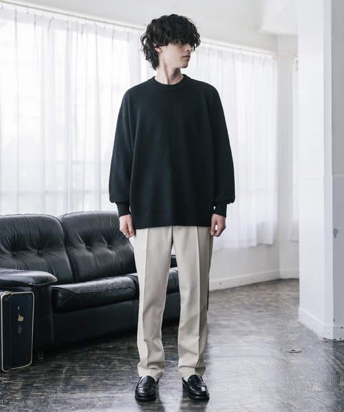 Rocky Monroe(ロッキーモンロー)の「TRストレッチ センタープレスワンタックテーパードイージーパンツ(スラックス・メンズ・チャコール/ブラック/オフホワイト/ブラウン・XL/M/L)」の22枚目の写真