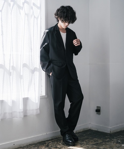 Rocky Monroe(ロッキーモンロー)の「TRストレッチ センタープレスワンタックテーパードイージーパンツ(スラックス・メンズ・チャコール/ブラック/オフホワイト/ブラウン・XL/M/L)」の17枚目の写真