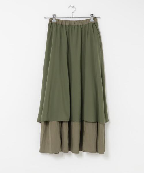 ITEMS URBANRESEARCH(アイテムズ アーバンリサーチ)の「ティアードラウンドスカート(スカート・レディース・ライトカーキ/ホワイト系その他・FREE)」の8枚目の写真