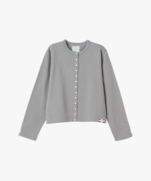 オーガニックコットン メルトン 長袖 カーディガンプレッション "Le Classique"