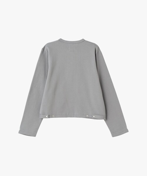 agnes b.(アニエスベー)の「オーガニックコットン メルトン 長袖 カーディガンプレッション "Le Classique"(カーディガン/ボレロ・レディース・ベージュ系その他・1/2/3)」の2枚目の写真