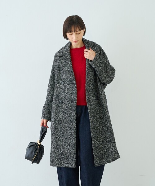 TICCA(ティッカ)の「【TICCA/ティッカ】別注ループツイードテントコート/日本製(チェスターコート・レディース・その他・フリー)」の8枚目の写真