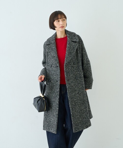 TICCA(ティッカ)の「【TICCA/ティッカ】別注ループツイードテントコート/日本製(チェスターコート・レディース・その他・フリー)」の9枚目の写真