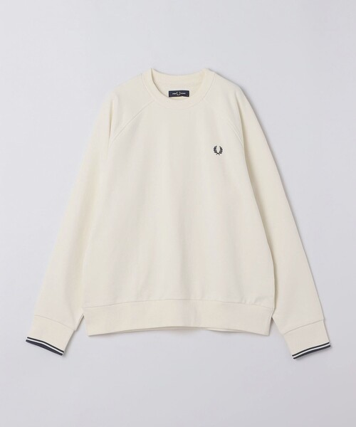 SHIPS(シップス)の「FRED PERRY: M3495 TIPPED CREW NECK(Tシャツ/カットソー・メンズ・ナチュラル/コバルトブルー・MEDIUM/LARGE)」の1枚目の写真