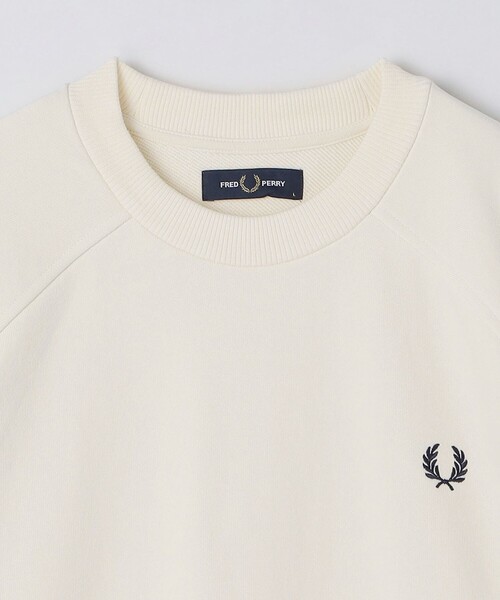 SHIPS(シップス)の「FRED PERRY: M3495 TIPPED CREW NECK(Tシャツ/カットソー・メンズ・ナチュラル/コバルトブルー・MEDIUM/LARGE)」の4枚目の写真