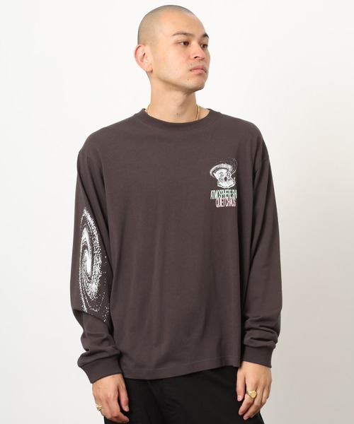 atmos（アトモス）の「atmos Quiet Chaos Print LS T-shirt / クワイエット カオス プリント LS T-シャツ（Tシャツ/カットソー・メンズ・ブラック/ブルー/ホワイト・XL/M/XXL/L）」の2枚目の写真