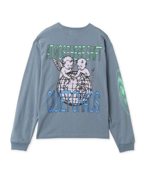 atmos（アトモス）の「atmos Quiet Chaos Print LS T-shirt / クワイエット カオス プリント LS T-シャツ（Tシャツ/カットソー・メンズ・ブラック/ブルー/ホワイト・XL/M/XXL/L）」の9枚目の写真