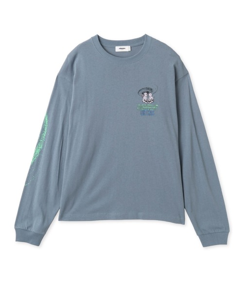 atmos（アトモス）の「atmos Quiet Chaos Print LS T-shirt / クワイエット カオス プリント LS T-シャツ（Tシャツ/カットソー・メンズ・ブラック/ブルー/ホワイト・XL/M/XXL/L）」の4枚目の写真