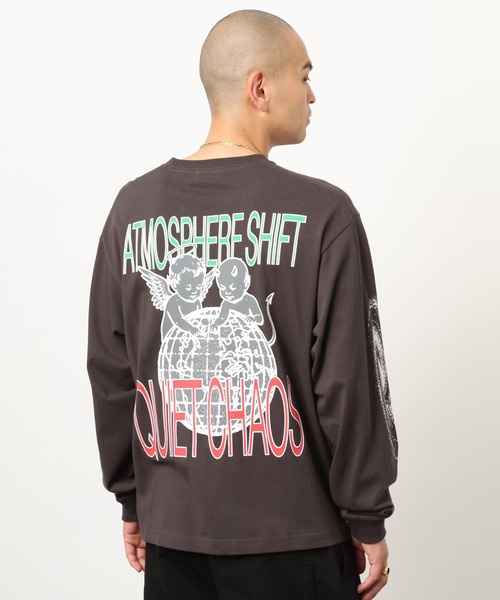 atmos（アトモス）の「atmos Quiet Chaos Print LS T-shirt / クワイエット カオス プリント LS T-シャツ（Tシャツ/カットソー・メンズ・ブラック/ブルー/ホワイト・XL/M/XXL/L）」の17枚目の写真