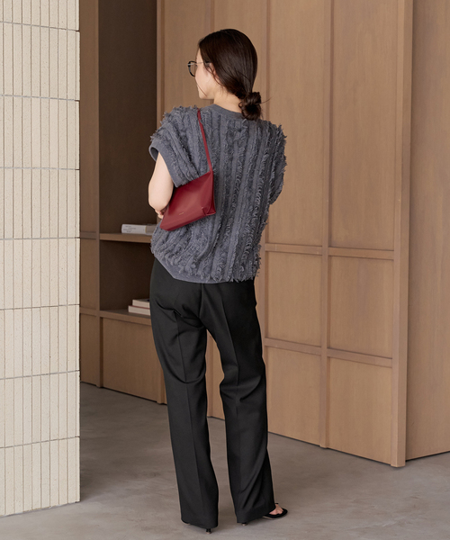 plage(プラージュ)の「Back brushing パンツ(その他パンツ・レディース・キャメル/アイボリー/ブラック・36/34/38)」の9枚目の写真