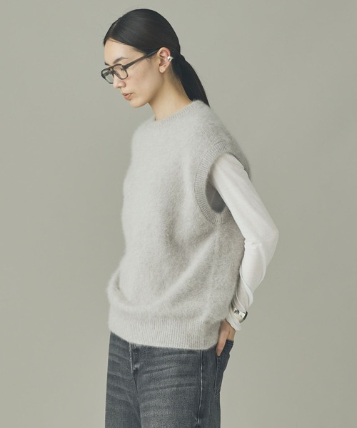 Curensology(カレンソロジー)の「Curensology(カレンソロジー)/FOXカシミヤニットベスト(ニット/セーター・レディース・ブラウン系その他/ブラック・FREE)」の20枚目の写真