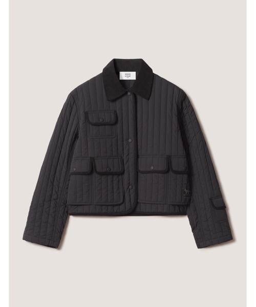 Maison Kitsune（メゾンキツネ）の「QUILTED MINI BARN JACKET（その他アウター・レディース・ブラック/ライトベージュ・S/M/L/XS）」の2枚目の写真