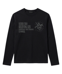 DARK HORSE クロップ長袖Tシャツ (VLS0229) ブラック